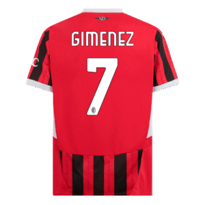 GIMENEZ #7 AC Milan Home Soccer Jersey 2024/25