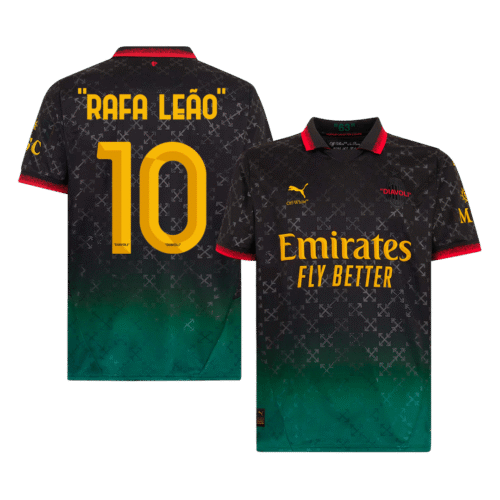 "RAFA LEÃO" #10 AC Milan Fourth Away Soccer Jersey 2024/25