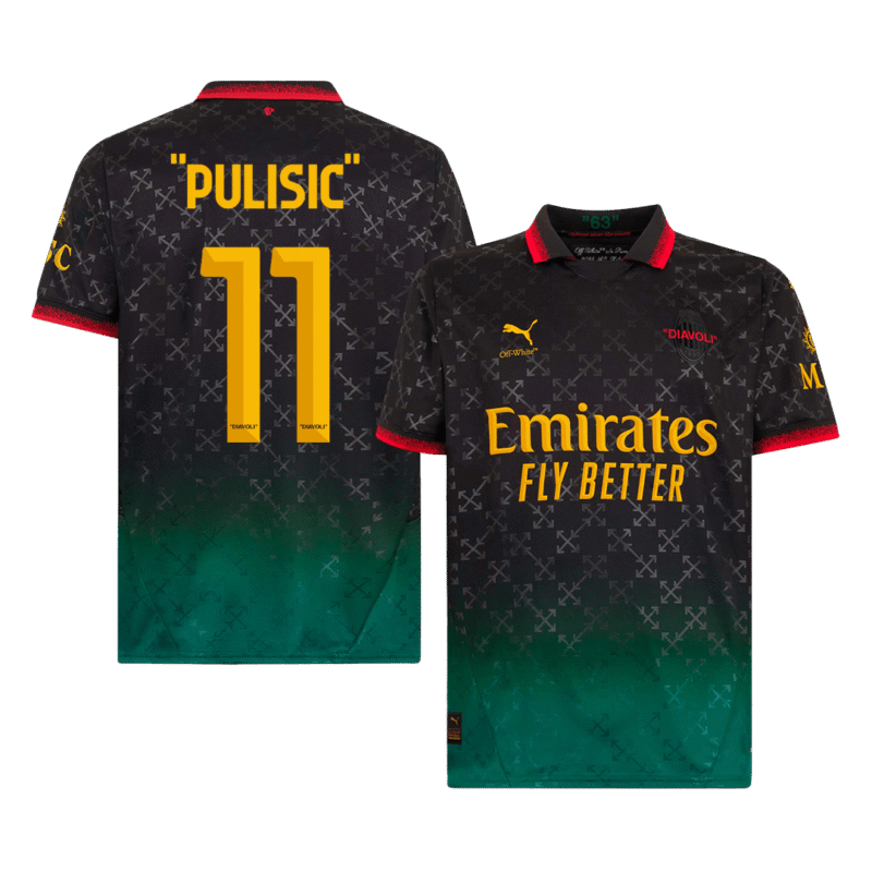 "PULISIC" #11 AC Milan Fourth Away Soccer Jersey 2024/25