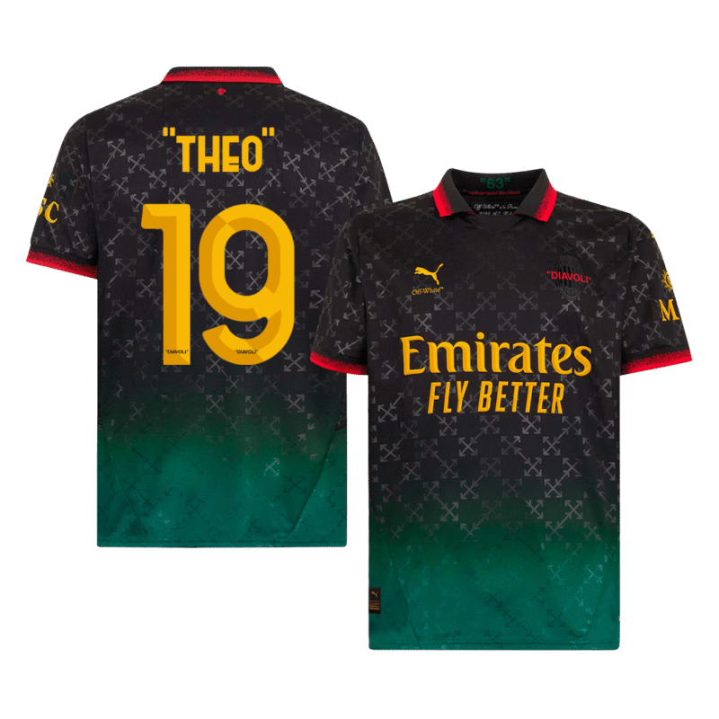 "THEO" #19 AC Milan Fourth Away Soccer Jersey 2024/25
