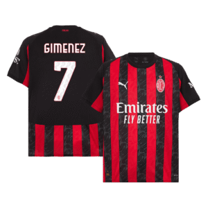 GIMENEZ #7 AC Milan Home Soccer Jersey 2025/26