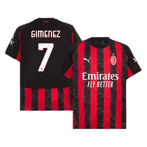 GIMENEZ #7 AC Milan Home Soccer Jersey 2025/26