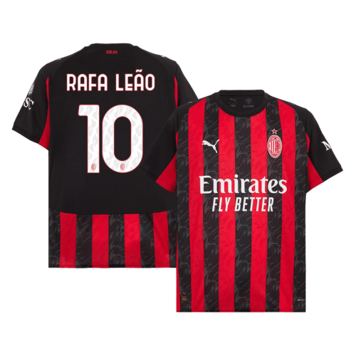 RAFA LEÃO #10 AC Milan Home Soccer Jersey 2025/26