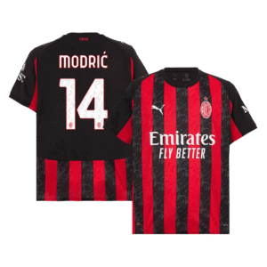MODRIĆ #14 AC Milan Home Soccer Jersey 2025/26