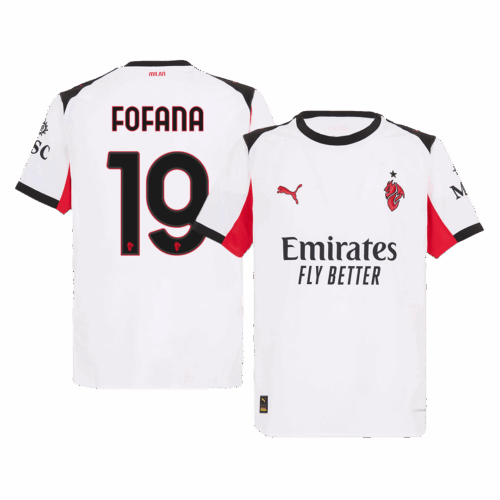 FOFANA #19 Authentic AC Milan Away Soccer Jersey 2025/26 White