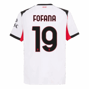 FOFANA #19 Authentic AC Milan Away Soccer Jersey 2025/26 White