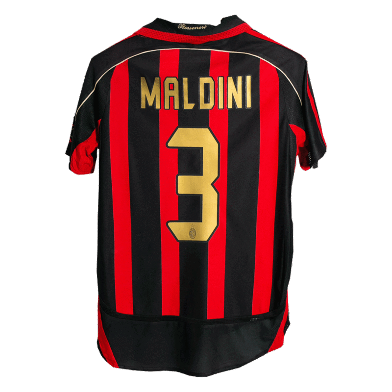 Vintage Soccer Jersey MALDINI #3 AC Milan Home 2006/07
