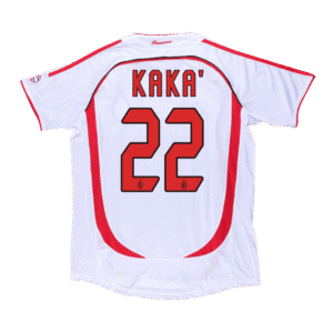 Vintage Soccer Jersey KAKA' #22 AC Milan Away 2006/07-UCL