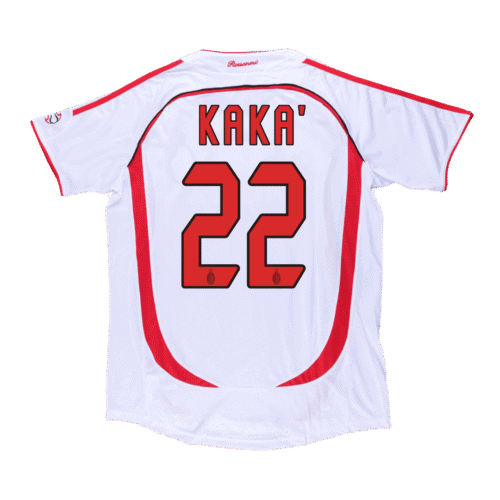 Vintage Soccer Jersey KAKA' #22 AC Milan Away 2006/07-UCL