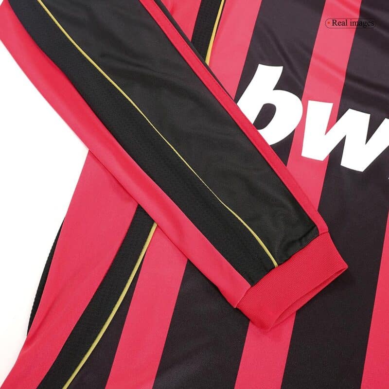 Vintage Soccer Jersey MALDINI #3 AC Milan Home Long Sleeve 2006/07