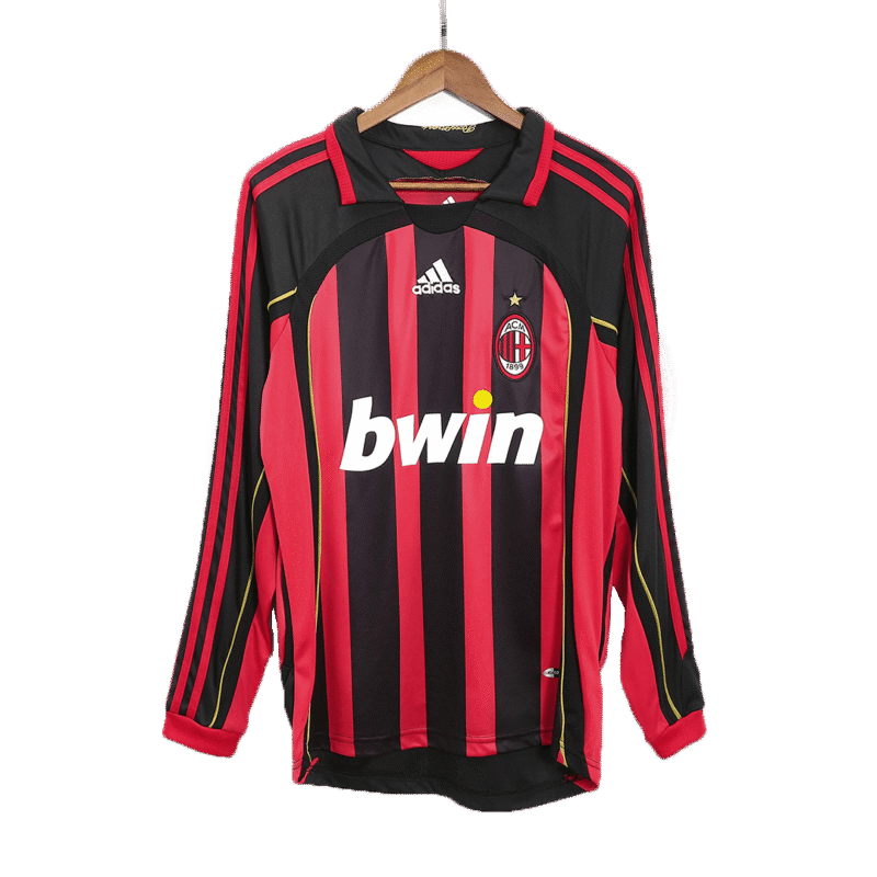 Vintage Soccer Jersey RONALDO #99 AC Milan Home Long Sleeve 2006/07