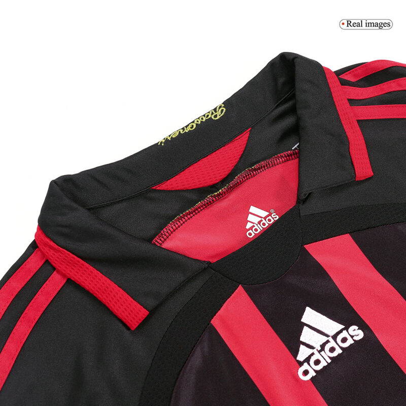 Vintage Soccer Jersey RONALDO #99 AC Milan Home Long Sleeve 2006/07