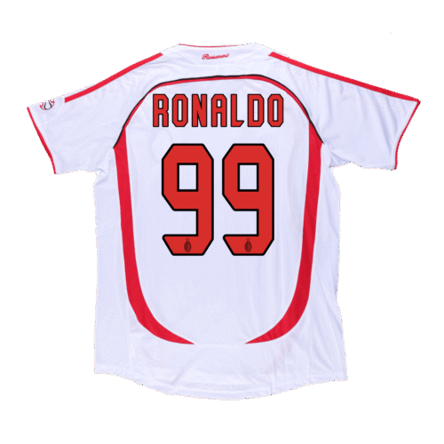 Vintage Soccer Jersey RONALDO #99 AC Milan Away 2006/07
