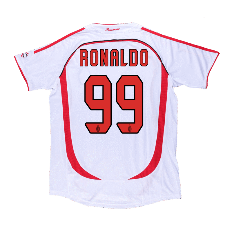 Vintage Soccer Jersey RONALDO #99 AC Milan Away 2006/07
