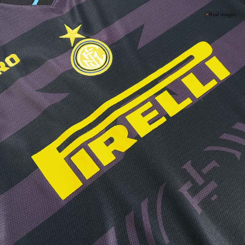 Men's Retro 1997/98 Inter Milan Europa League Away Soccer Jersey Shirt