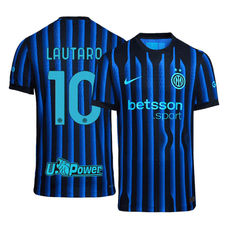 LAUTARO #10 Inter Milan Home Authentic Soccer Jersey 2025/26