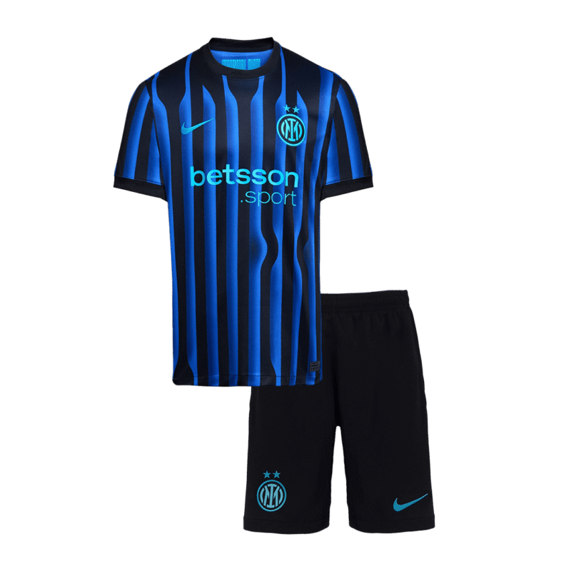 Inter Milan Home Kids Soccer Jerseys Kit 2025/26