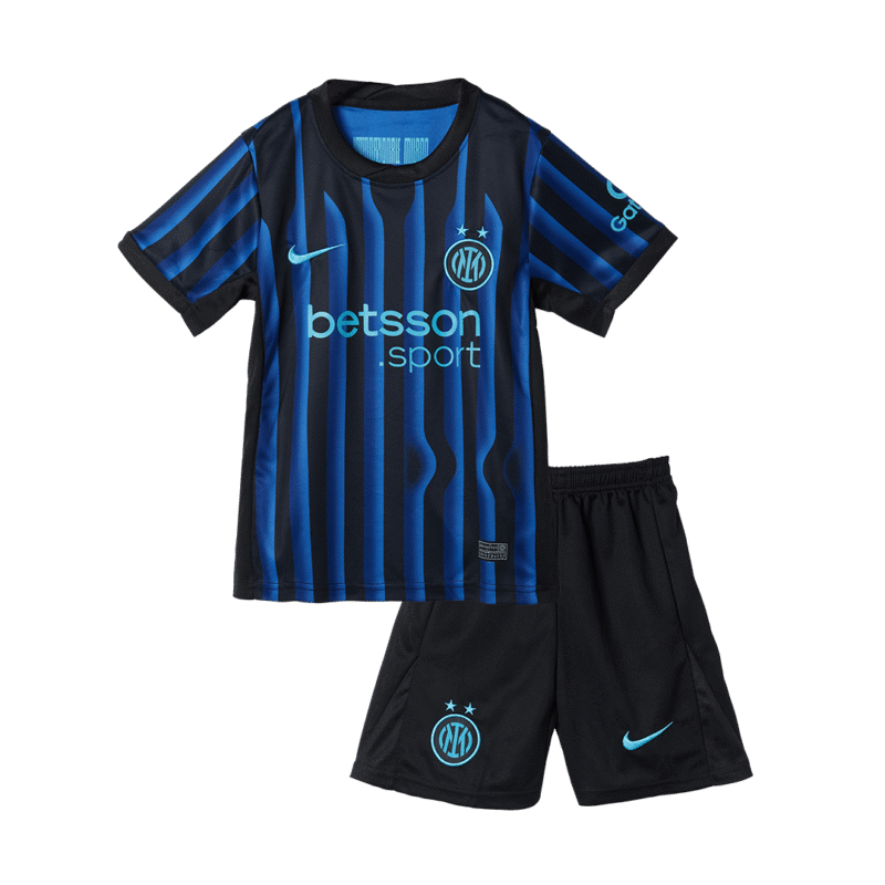 Inter Milan Home Kids Soccer Jerseys Kit 2025/26
