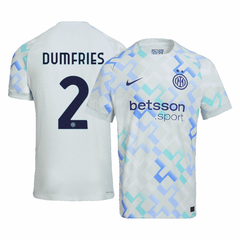 DUMFRIES #2 Authentic Inter Milan Away Soccer Jersey 2025/26 Blue