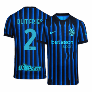 DUMFRIES #2 Authentic Inter Milan Home Soccer Jersey 2025/26 Blue&Black