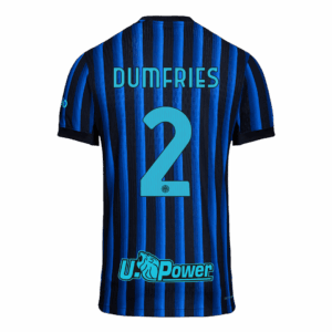 DUMFRIES #2 Authentic Inter Milan Home Soccer Jersey 2025/26 Blue&Black
