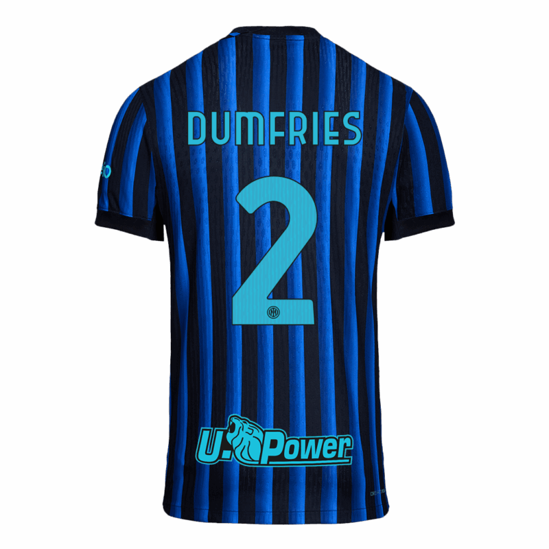 DUMFRIES #2 Authentic Inter Milan Home Soccer Jersey 2025/26 Blue&Black