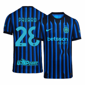 PAVARD #28 Authentic Inter Milan Home Soccer Jersey 2025/26 Blue&Black