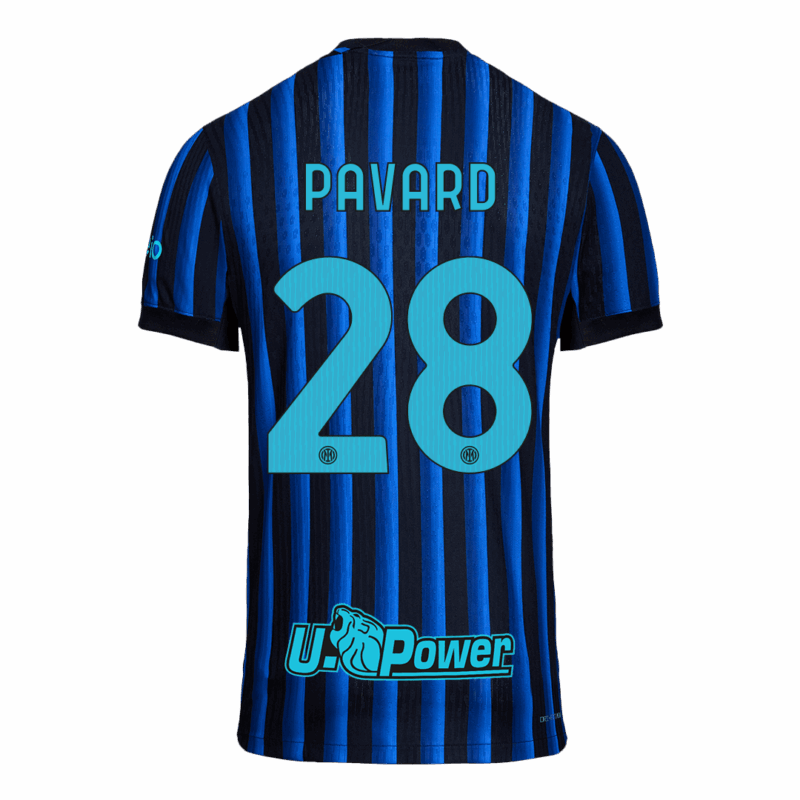 PAVARD #28 Authentic Inter Milan Home Soccer Jersey 2025/26 Blue&Black