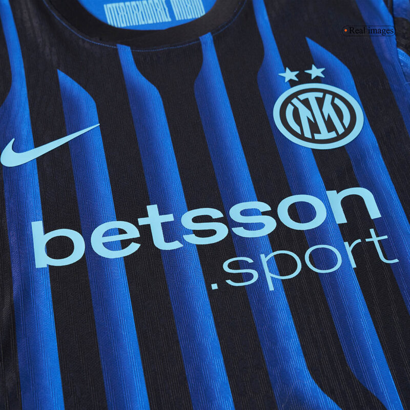 THURAM #9 Authentic Inter Milan Home Soccer Jersey 2025/26 Blue&Black
