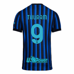 THURAM #9 Authentic Inter Milan Home Soccer Jersey 2025/26 Blue&Black