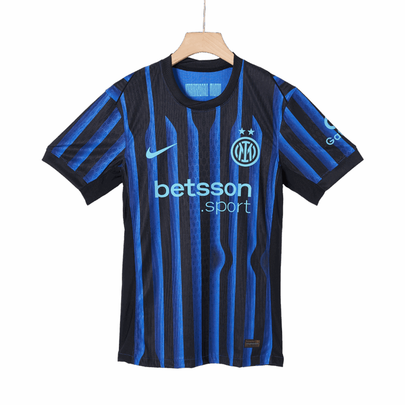 THURAM #9 Authentic Inter Milan Home Soccer Jersey 2025/26 Blue&Black