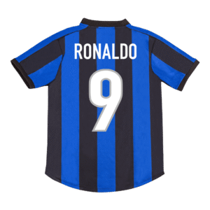 Vintage Soccer Jersey RONALDO #9 Inter Milan Home 1999/00