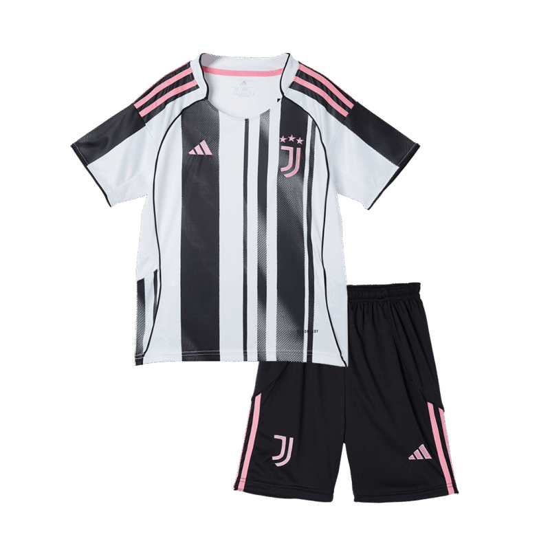 Juventus Home Kids Soccer Jerseys Kit 2025/26