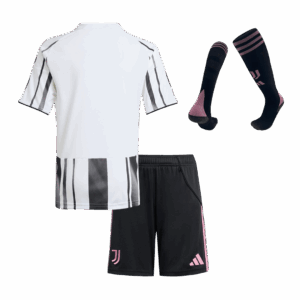 Juventus Home Kids Soccer Jerseys Full Kit 2025/26