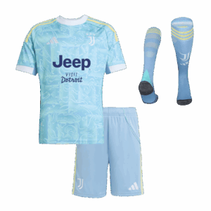 Juventus Away Kids Soccer Jerseys Full Kit 2025/26