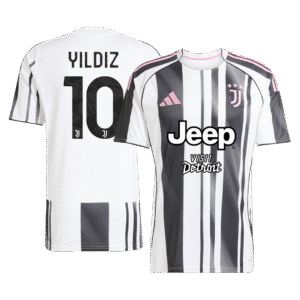 YILDIZ #10 Juventus Home Soccer Jersey 2025/26