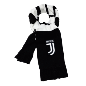 Juventus Soccer knitting Scarf Black&White