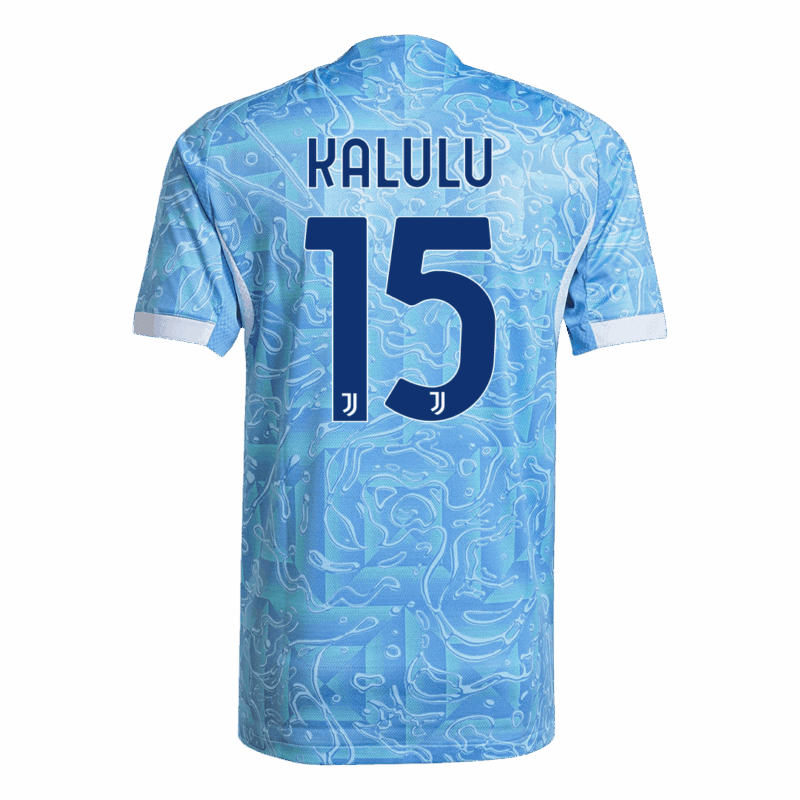 KALULU #15 Authentic Juventus Away Soccer Jersey 2025/26 Blue