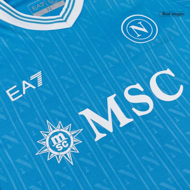 Kid's Napoli Home Soccer Jersey Kit(Jersey+Shorts+Socks) 25/26 Blue