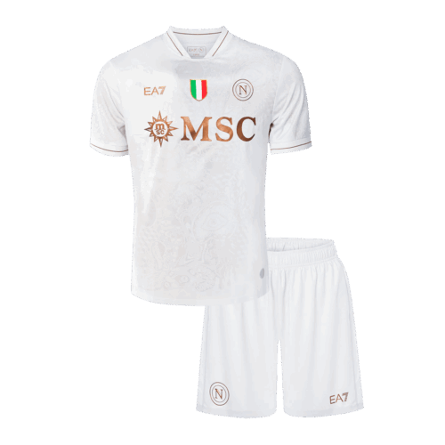 Napoli Away Kids Soccer Jerseys Kit 2025/26
