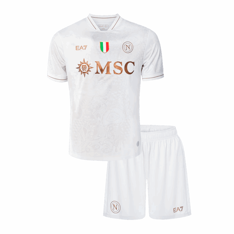 Napoli Away Kids Soccer Jerseys Kit 2025/26