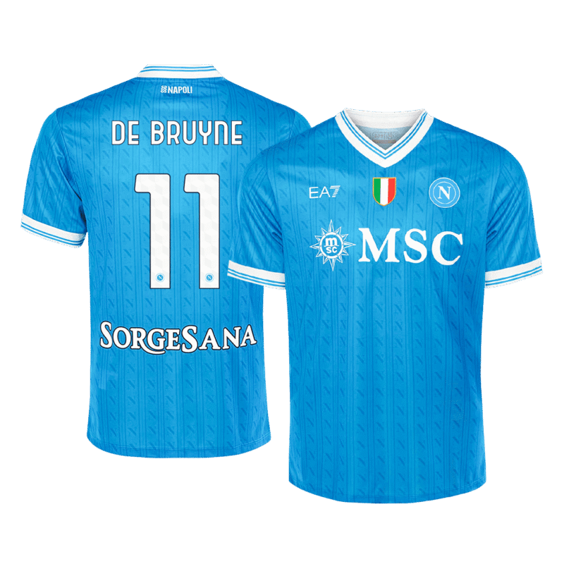 DE BRUYNE #11 Napoli Home Soccer Jersey 2025/26