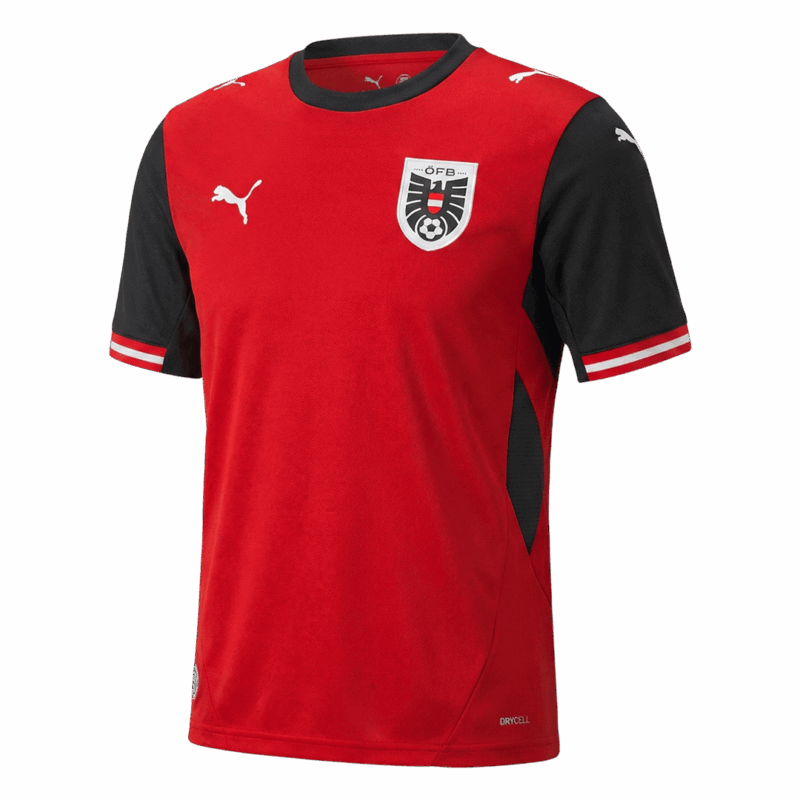 642294_2 ALABA#8 Austria Home Soccer Jersey World Cup 2026 Red