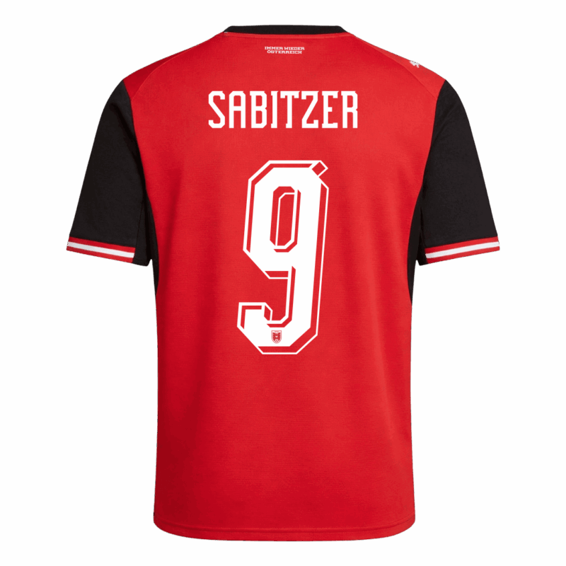 642310_4 SABITZER#9 Austria Home Soccer Jersey World Cup 2026 Red
