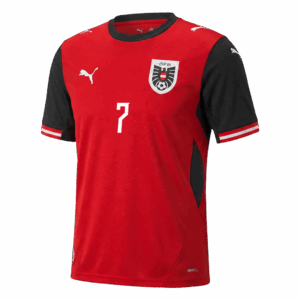 642326_3 ARNAUTOVIC#7 Austria Home Soccer Jersey World Cup 2026 Red