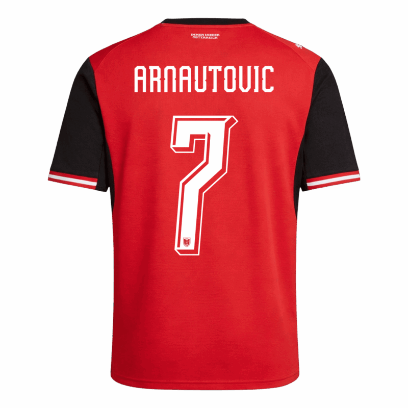 642326_4 ARNAUTOVIC#7 Austria Home Soccer Jersey World Cup 2026 Red
