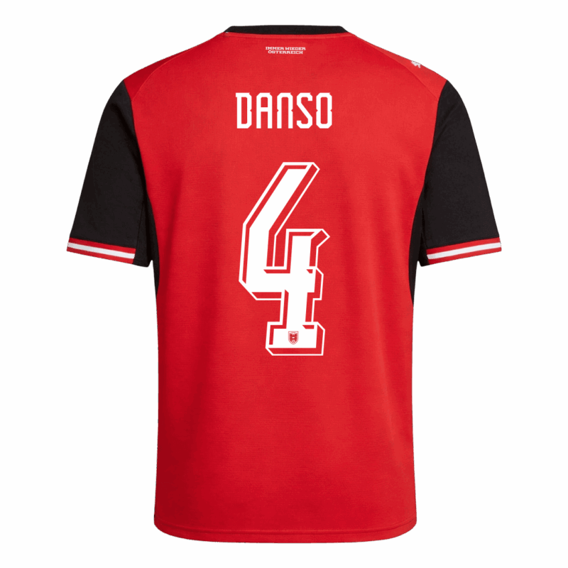 642390_3 DANSO#4 Austria Home Soccer Jersey World Cup 2026 Red