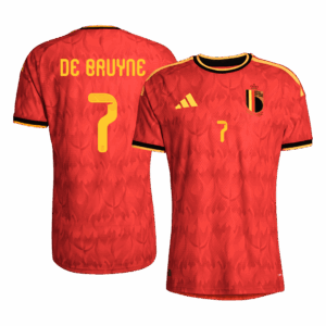 618963_1 Belgium DE BRUYNE #7 Home Soccer Jersey Authentic 2026