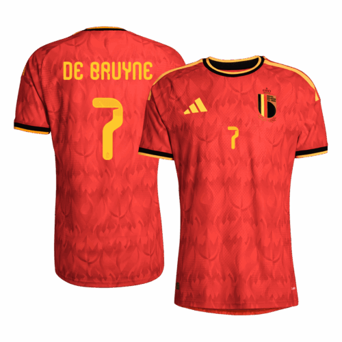 Belgium DE BRUYNE #7 Home Soccer Jersey Authentic 2026