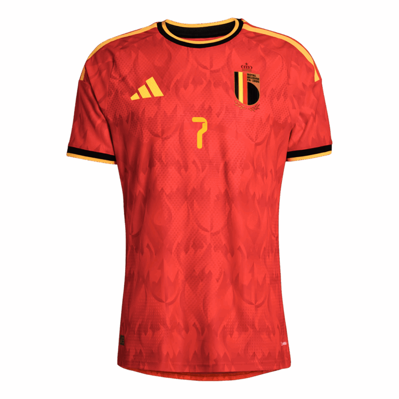 618963_2 Belgium DE BRUYNE #7 Home Soccer Jersey Authentic 2026